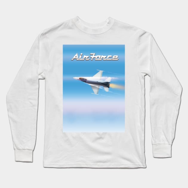 Air Force Long Sleeve T-Shirt by nickemporium1